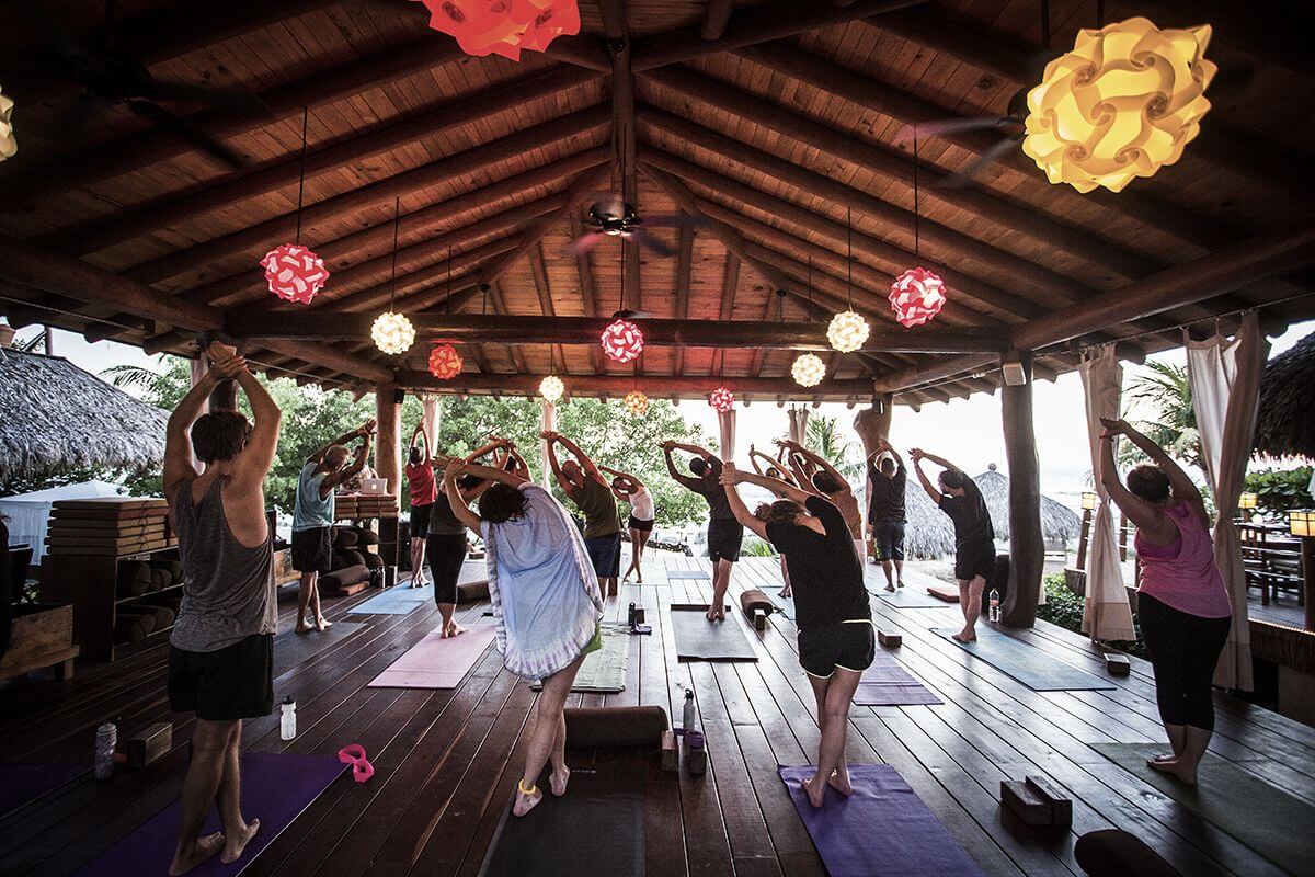 Vinyassa yoga class