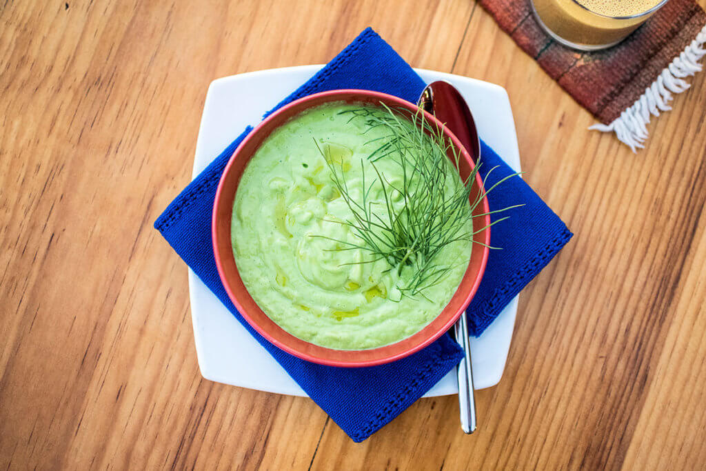 Raw vegan soup