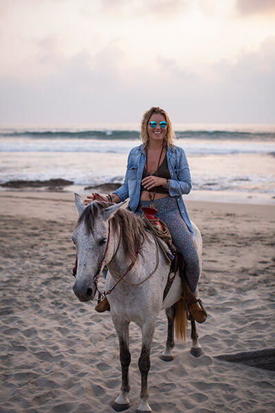 Horseback riding in Troncones